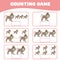 Mathematic counting worksheet for children