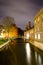 The Mathematical Bridge by night