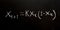 mathematical equations written on a blackboard