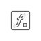 Mathematical Function outline icon