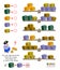 Mathematical logic puzzle game for children. Can you help the pirate count how many coins there are in each of the chests?