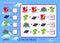 Mathematical logic puzzle game for smartest. How much are the fantastic animals? Solve examples and write the numbers. Find