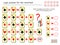 Mathematical logic puzzle game. Solve examples and count the value of each playing card. Write numbers in circles.