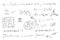 Mathematical scientific formulas and expressions. Educational, school and university background. Hand-drawn vector on