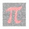 The mathematical symbol Pi in numbers