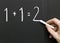 Mathematics on a blackboard