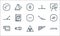Mathematics line icons. linear set. quality vector line set such as formula, triangle, beam, ruler, diameter, acute angle, obtuse