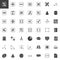 Mathematics vector icons set