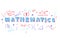 Mathematics word illustration