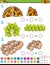 Maths subtraction educational task for kids