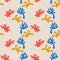 Matisse organic shapes, splashes seamless pattern.