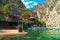 Matka Canyon with Kayaking People