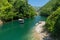 MATKA, NORTH MACEDONIA - AUGUST 10, 2019: View of Matka canyon in North Macedon