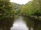 Matlock Bath river and river banks including rowing boats