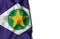 mato grosso wrinkled flag, space for text