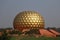 Matrimandir inside Auroville in Puducherry, Indian tourism