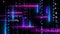 Matrix alphabet vertical and horizental with magenta blue and purple laser abstract light effect falling