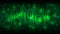 Matrix green background with binary code, shadow digital code in abstract futuristic cyberspace, artificial intelligence