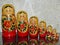 Matryoshka-Russian folding doll made of wood, inside which there are dolls of smaller size. Semenovskaya matryoshka