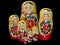 Matryoshka-Russian folding doll made of wood, inside which there are dolls of smaller size. Semenovskaya matryoshka