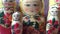 Matryoshka - Russian folding doll made of wood, inside which there are dolls of smaller size. Semenovskaya matryoshka