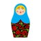 Matryoshka Russian folk doll. National toy. traditional toys