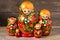 Matryoshka. Russian folk toys.