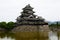 Matsumoto Castle, black historic wooden castle in Matsumoto, Nagano, Japan