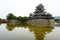 Matsumoto Castle, black historic wooden castle in Matsumoto, Nagano, Japan