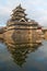 Matsumoto castle at dusk