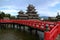 Matsumoto Castle and red bridge