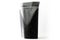 Matt black plain coffee standup pouch packaging pouch with zipper on white background