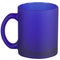 Matt blue glass mug