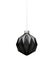 Matt grey modern Christmas ball, geometry pattern