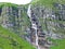 Mattbachfall waterfall in the Wichlen Alpine Valley