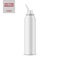 Matte aluminum nasal spray bottle.