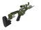 Matte army green modern sniper rifle