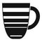 Matte mug icon simple vector. Hot cup