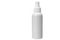 Matted opaque plastic white bottle with disinfectant spray.