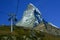 Matterhorn as seen from Zermatt at sunset, Switzerland