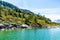 Matterhorn with Grunsee Lake in Zermatt