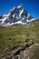 Matterhorn high mountain in the alps