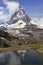Matterhorn mirror in Riffelsee Lake