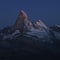 Matterhorn in moon light.