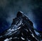 Matterhorn on night sky