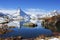 Matterhorn with reflection on the Stellisee Lake