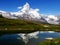 Matterhorn reflects in mountain