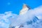 Matterhorn snow peak close-up, Switzerland