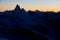 Matterhorn at the sunset