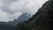 Matterhorn Time lapse 4k video. Moving cloud moment before rain